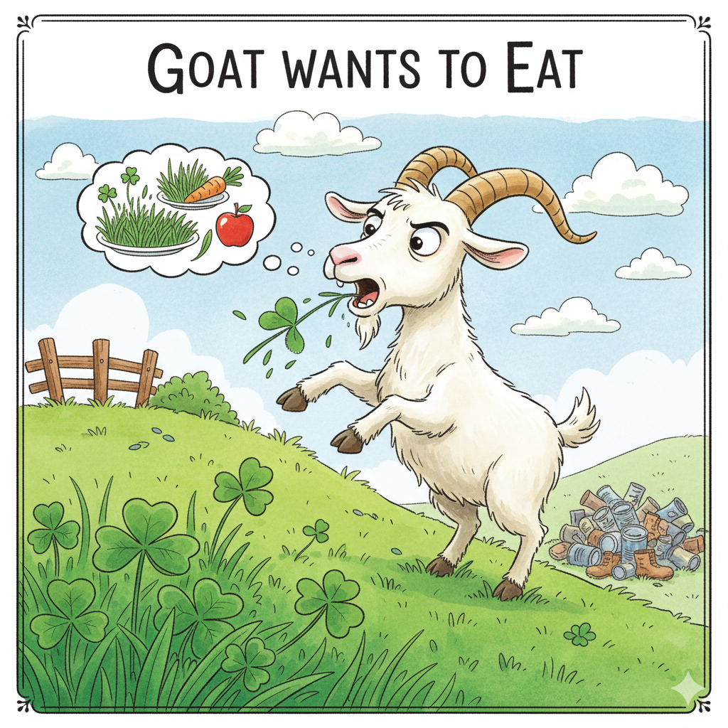Goat Wants to Eat